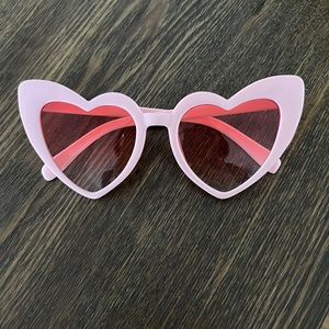 Pink Heart Sunglasses